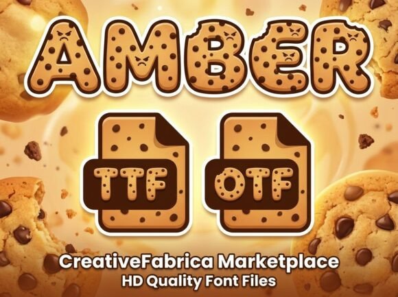 Amber: The Grumpy Cookie Font That Brings Bite to Your Branding