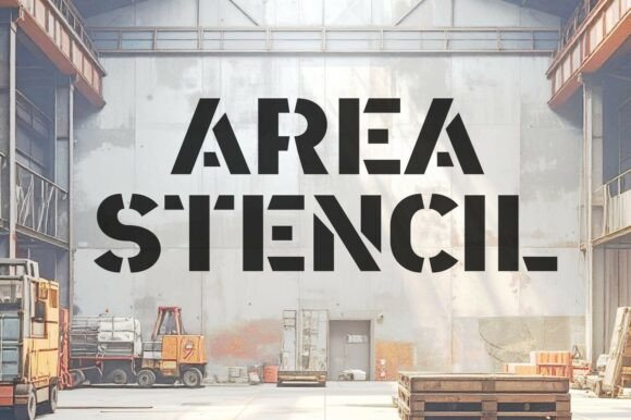 Area Stencil: The Industrial Typeface for Bold Statements