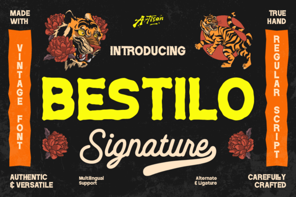 Bestilo Signature Duo: Where Vintage Grit Meets Handwritten Charm