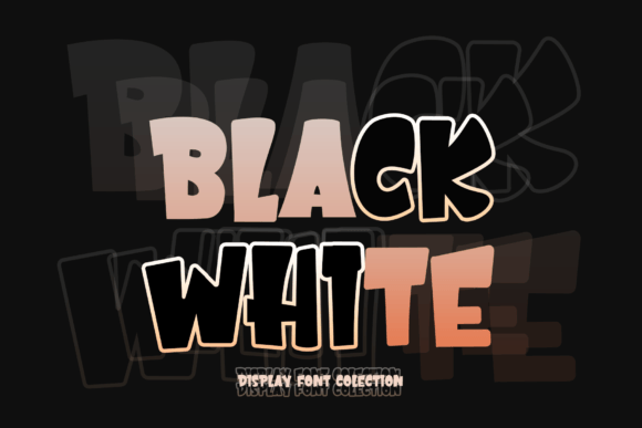 Black White: A Playful Font for Cheerful, Kid-Friendly Designs