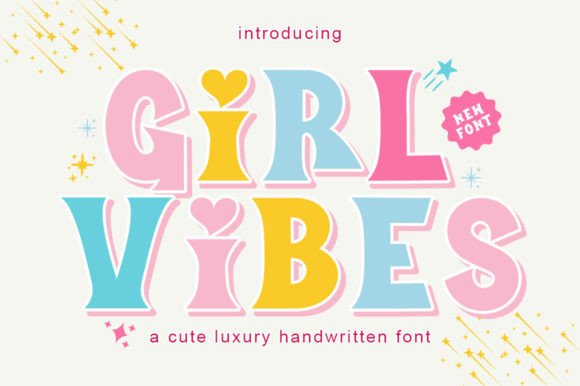 Girl Vibes: The Whimsical Display Font for Playful Projects
