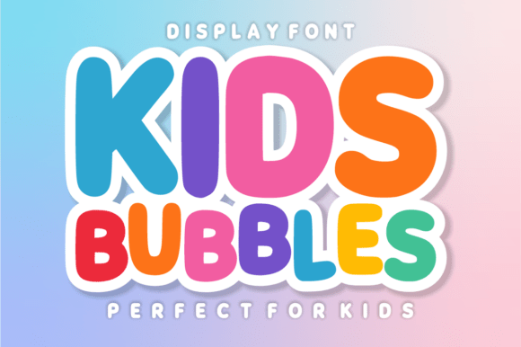Kids Bubbles: A Playful Typeface for Vibrant Designs