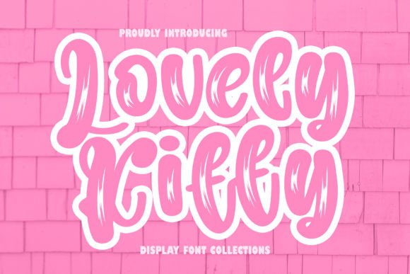 Lovely Kitty: A Playfully Nostalgic Display Font for Creative Projects