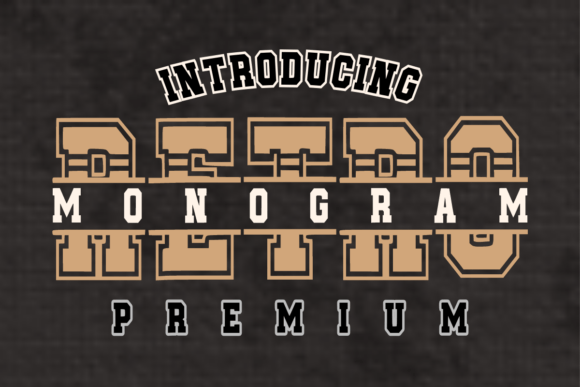 Monogram Retro: Channeling Vintage Collegiate Spirit in Design