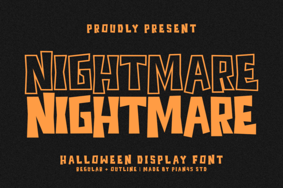 Nightmare: The Quirky Halloween Font That Makes Designs Pop