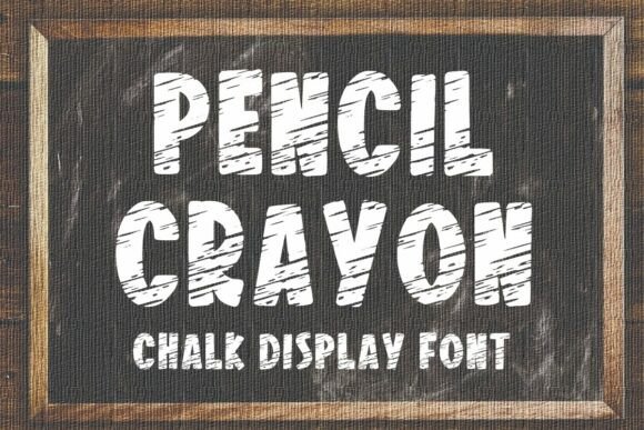 Pencil Crayon: A Font with Handmade Character
