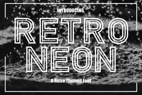 Retro Neon: The Display Font That Makes Designs Pop