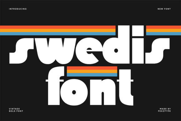 SWEDIS: The Bold 80s Display Font Making Modern Designs Pop