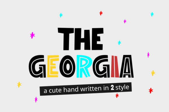 The Georgia: A Display Font That Brings Playful Authenticity to Life