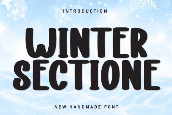 Winter Sectione: A Handwritten Font for Cozy, Creative Projects